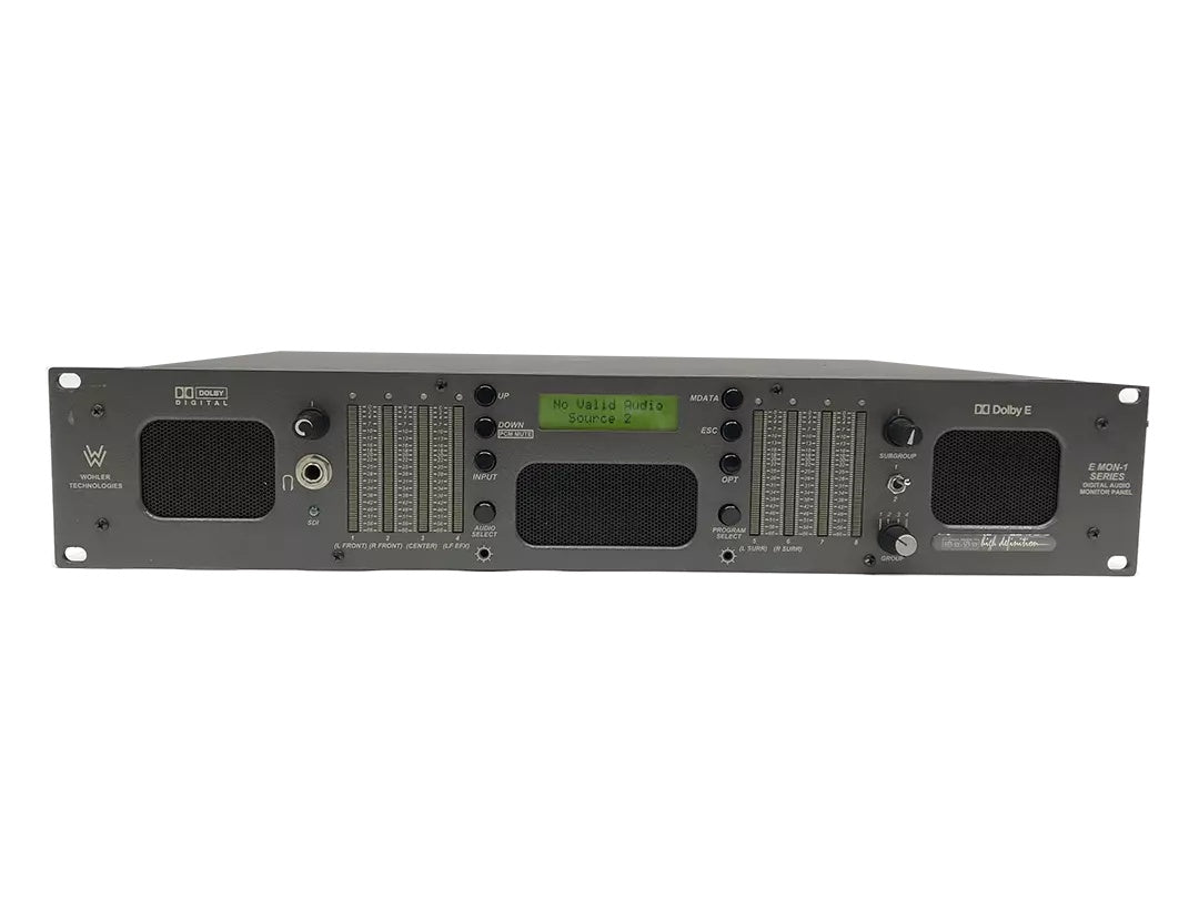 Wohler E MON-1/HD 8 Ch Dolby E, Dolby Digital and PCM Audio Monitor