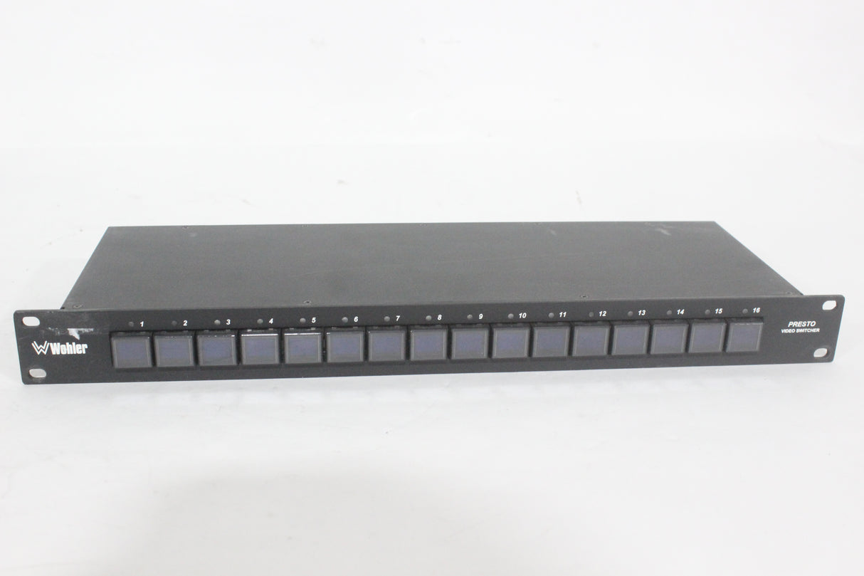 Wohler PRESTO 16x1 SDI Video/Audio Switcher (1371-24-4)