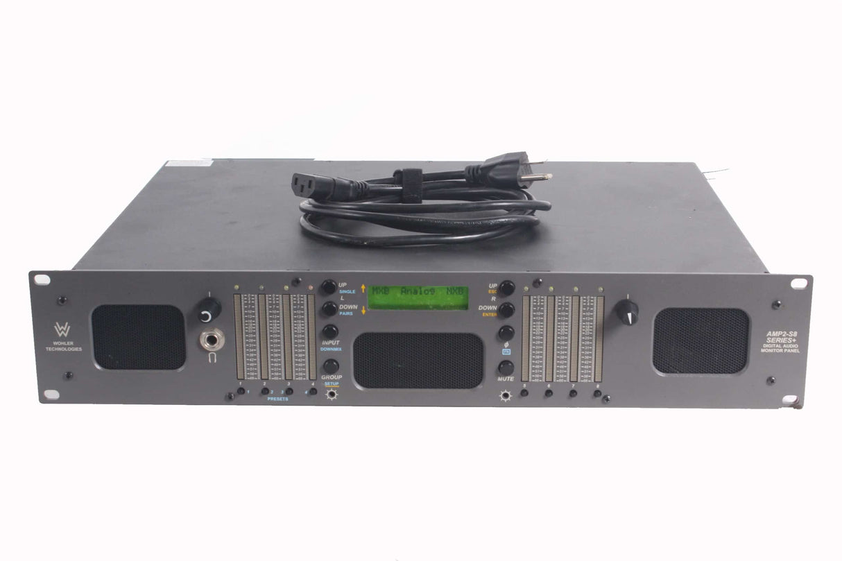 Wohler Technologies AMP2-S8 Series+ 2U Digital Audio Monitor Panel