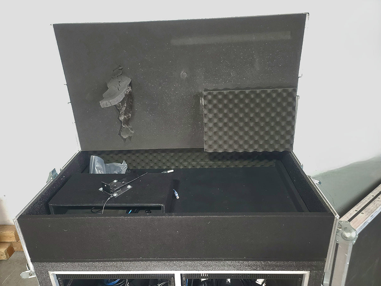 X-treme Cases Custom Wheeled Road Case w/ Storage Compartments & Patch Panels