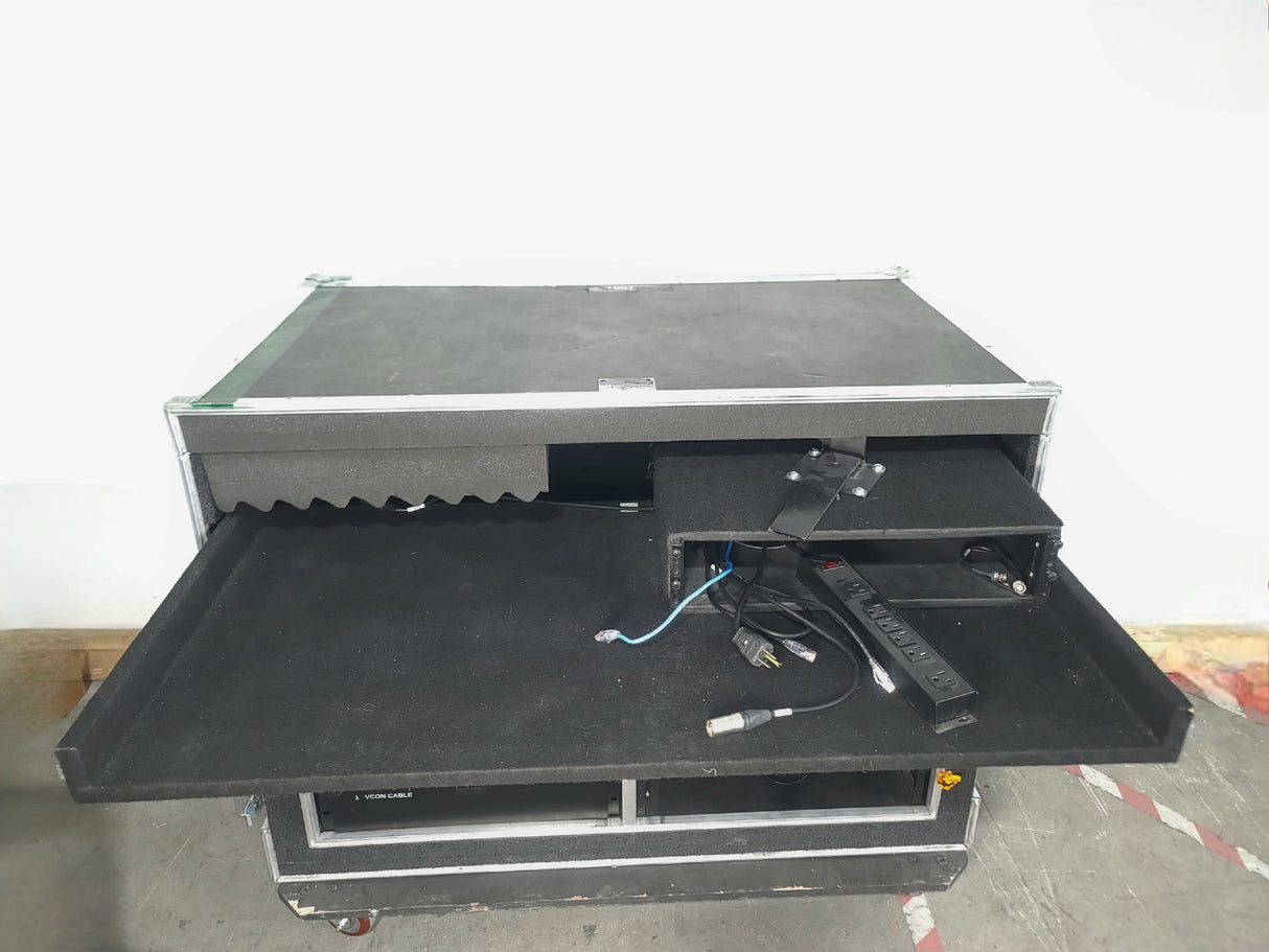 X-treme Cases Custom Wheeled Road Case w/ Storage Compartments & Patch Panels