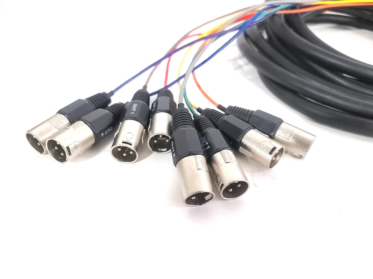 Yamaha MY8-AE 8-Channel AES/EBU Input/Output Digital I/O Card w/ DB25 25-Pin Cable Connector to (8) 3-Pin Male XLR Fanout in (2) Hard Cases