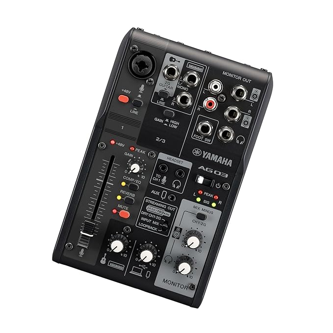 Yamaha AG03 3-channel Mixer and USB Audio Interface