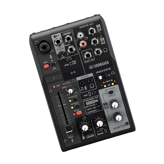 Yamaha AG03 3-channel Mixer and USB Audio Interface
