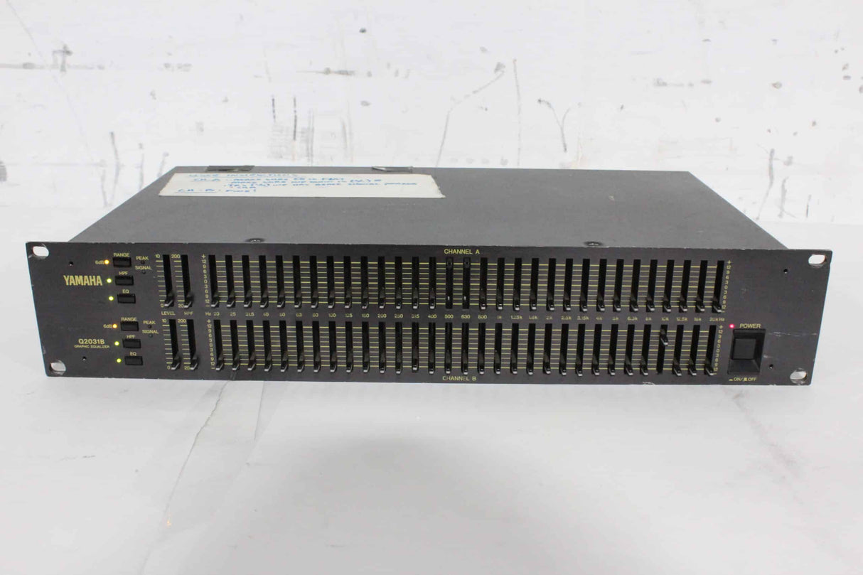 Yamaha Q2031B 2 System 31 BAND Dual-Channel Graphic Equalizer Effector Rackmount