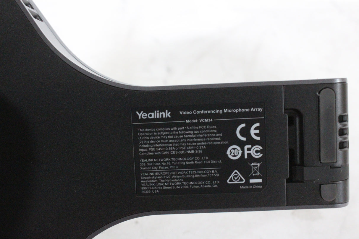 Yealink HD Video Conference System Kit w/ (1) UVC50 USB PTZ Camera, (1) CPW90 CP Wireless Expansion Mic, (2) VCM34 Monophone Arrays, (2) MSpeaker II Video Conferencing Soundbar