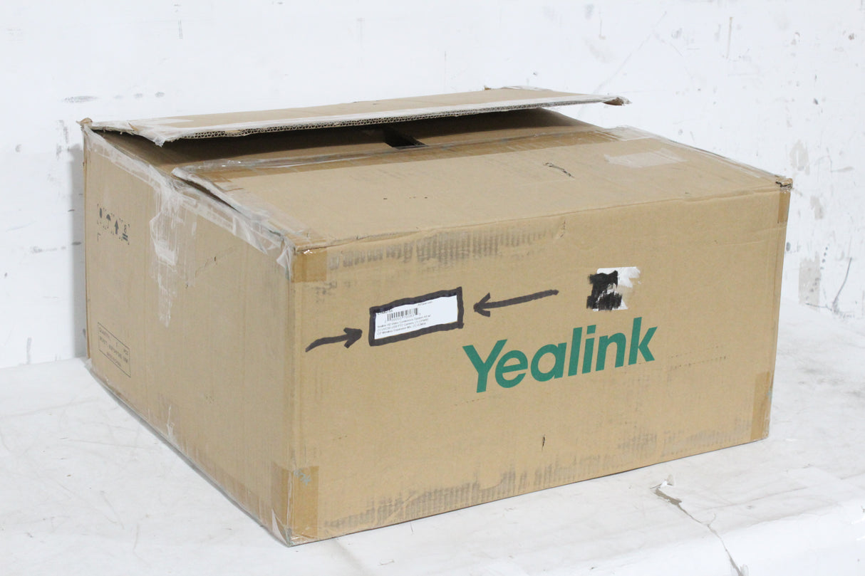 Yealink HD Video Conference System Kit w/ (1) UVC50 USB PTZ Camera, (1) CPW90 CP Wireless Expansion Mic, (2) VCM34 Monophone Arrays, (2) MSpeaker II Video Conferencing Soundbar