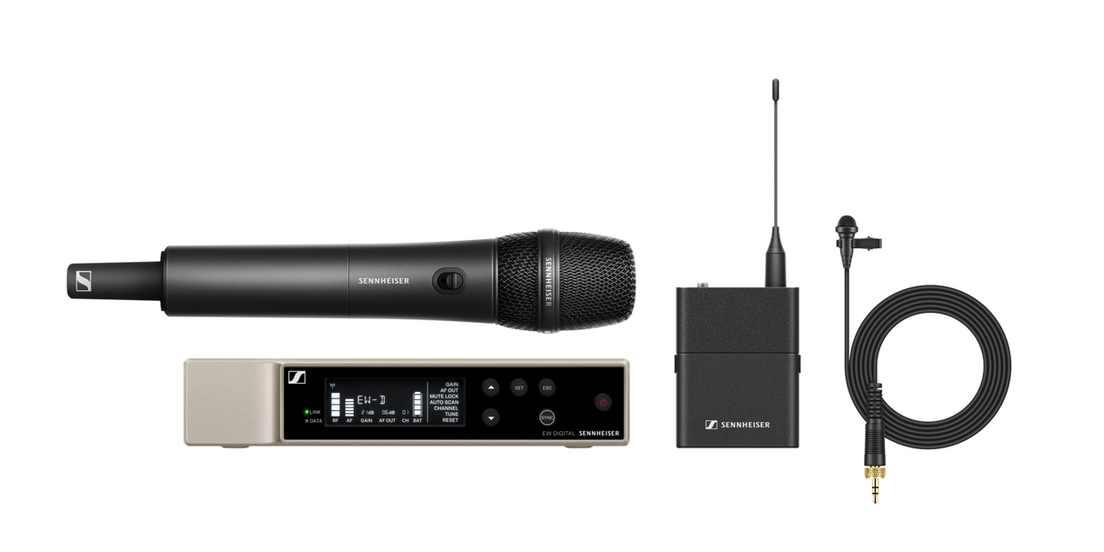 Sennheiser EW-DME2/835-SR4-9 SET Digital Wireless Combo Microphone System (R4-9: 552 to 607 MHz)