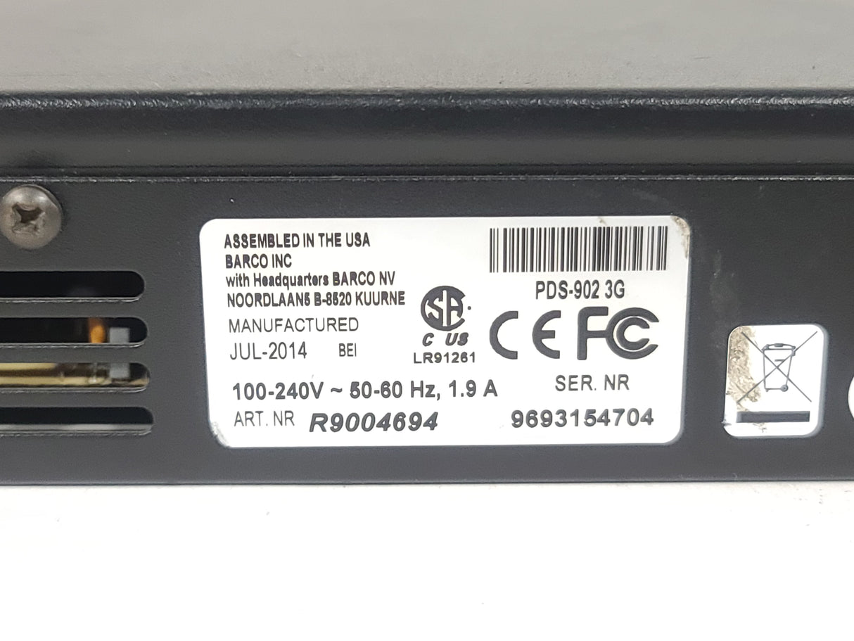 Barco R9004694 PDS-902 3G-SDI Digital Video Switcher