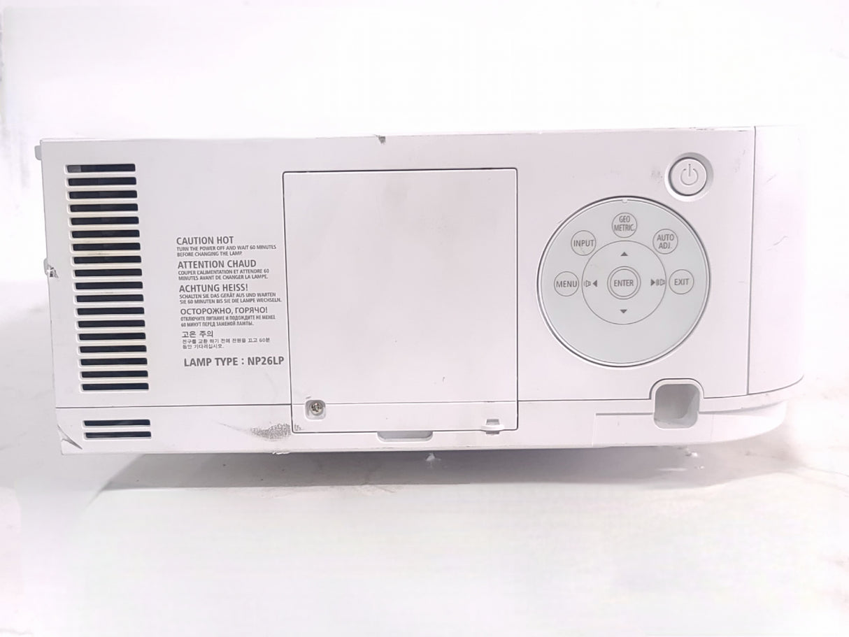 NEC PA622U 6,200 Lumens WUXGA Large Venue Projector (2895 Hours) NO LENS