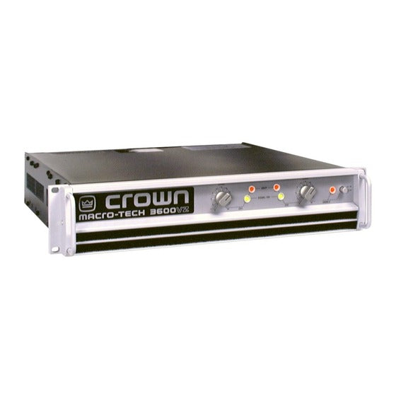Crown Macro-Tech 36x12 2-Channel Amplifier