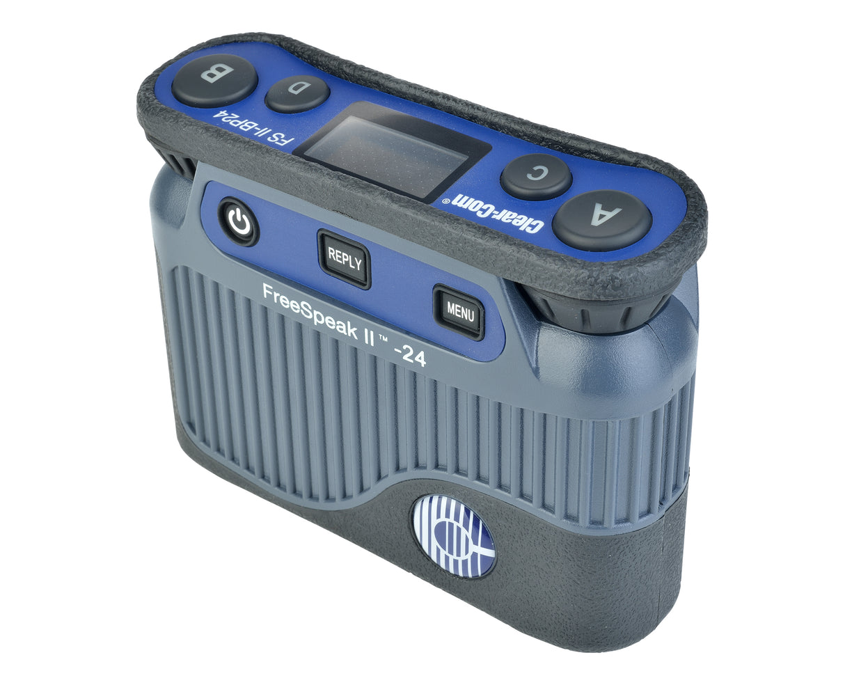 (NEW) Clearcom FSII-BP24-X4 Freespeak II 24-Channel Digital Wireless Beltpack