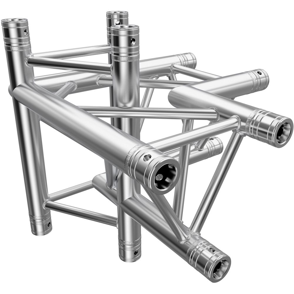 Global Truss Four-Way 90° Apex Up - Right Corner for F33 Triangular Truss System (1.64')