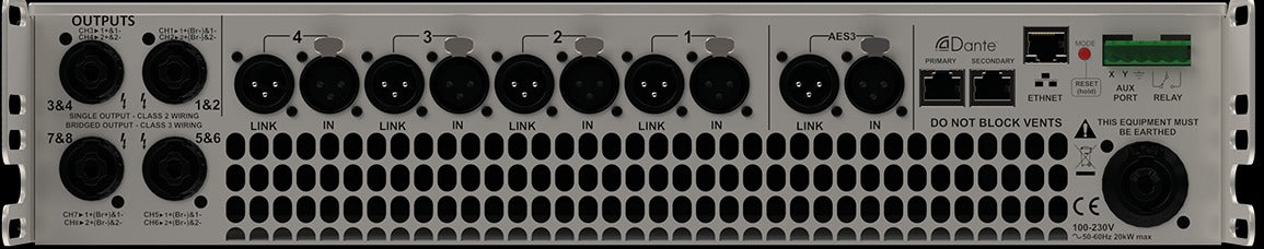 Martin Audio iKON iK81 Eight-channel 10,000W Class D Power Performance Amplifier