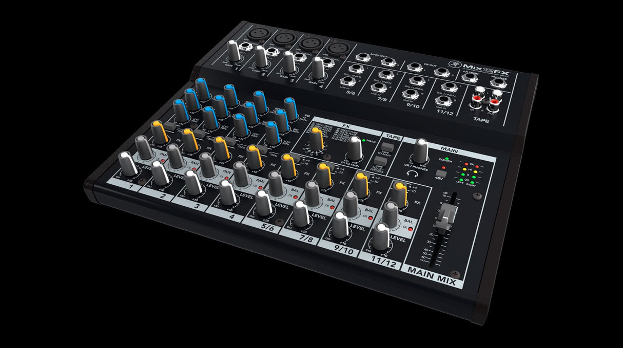 mackie-mix12fx-12-channel-compact-mixer-w-fx MAIN|||mackie-mix12fx-12-channel-compact-mixer-w-fx TOP