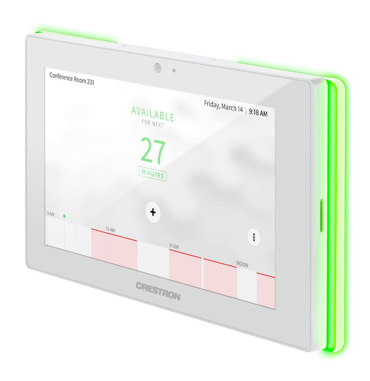 Crestron TSW-760-LB-W Room Availability Light Bar for TSS-7 and TSW-760 Series