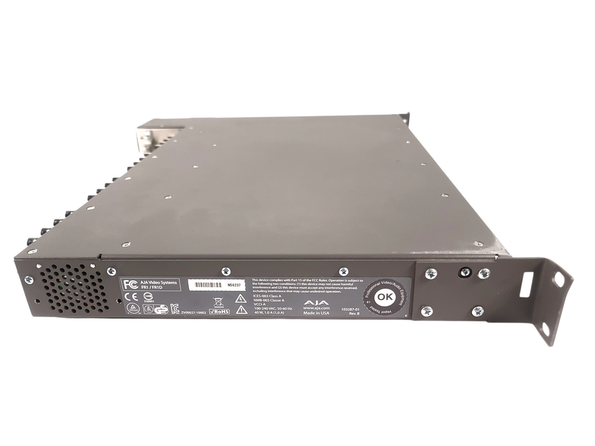 AJA FR1/FR1D Rackmount Frame w/ (2) Video Distribution Amplifier Card Slots