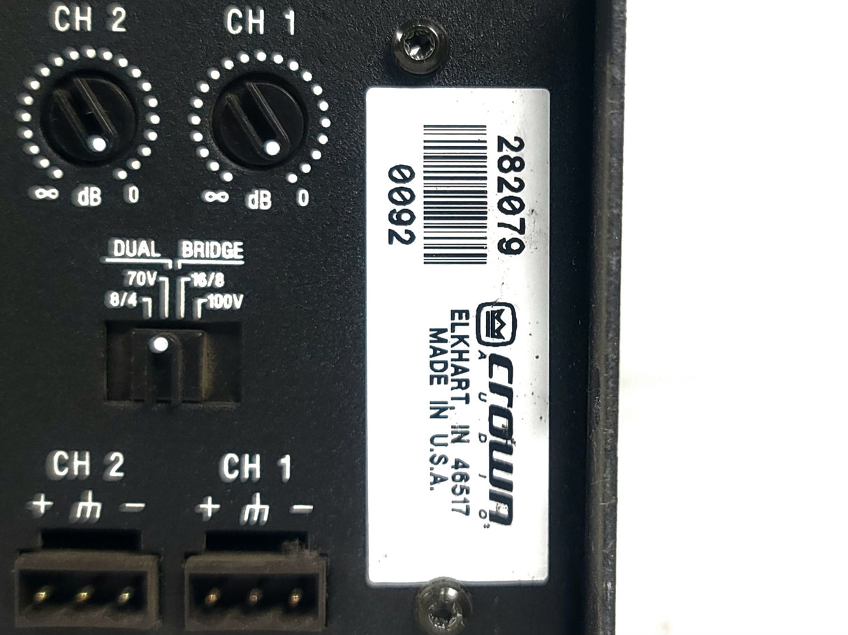 Crown Audio CTs 8200 8-Channel Power Amplifier (FOR PARTS)