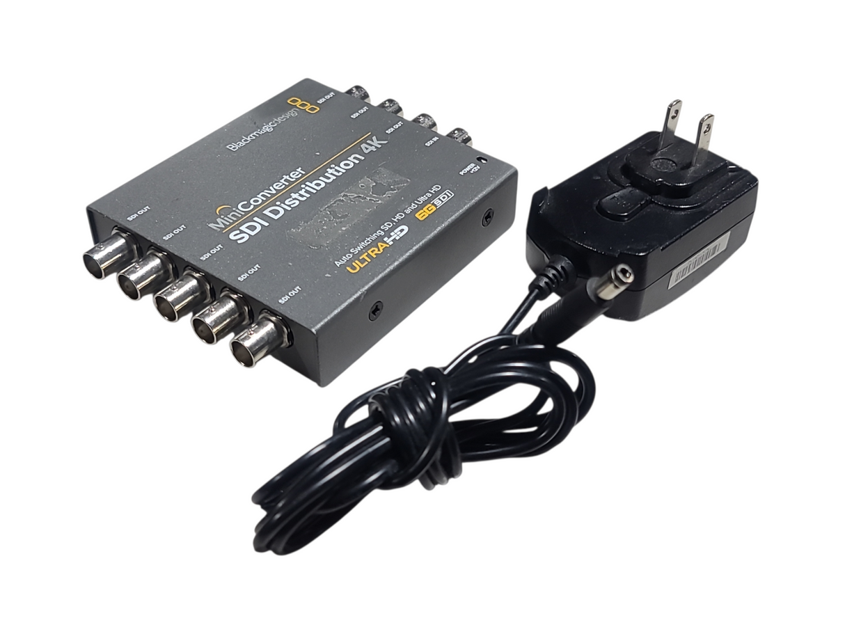 Blackmagic Design BMD-CONVMSDIDA4K Mini Converter SDI Distribution 4K w/ PSU