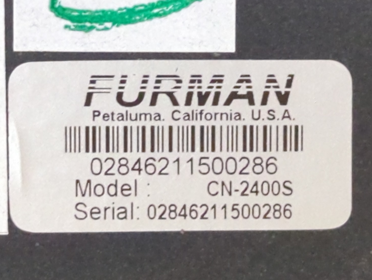 Furman 20A CN-2400S SmartSequencing Power Conditioner in Original Box