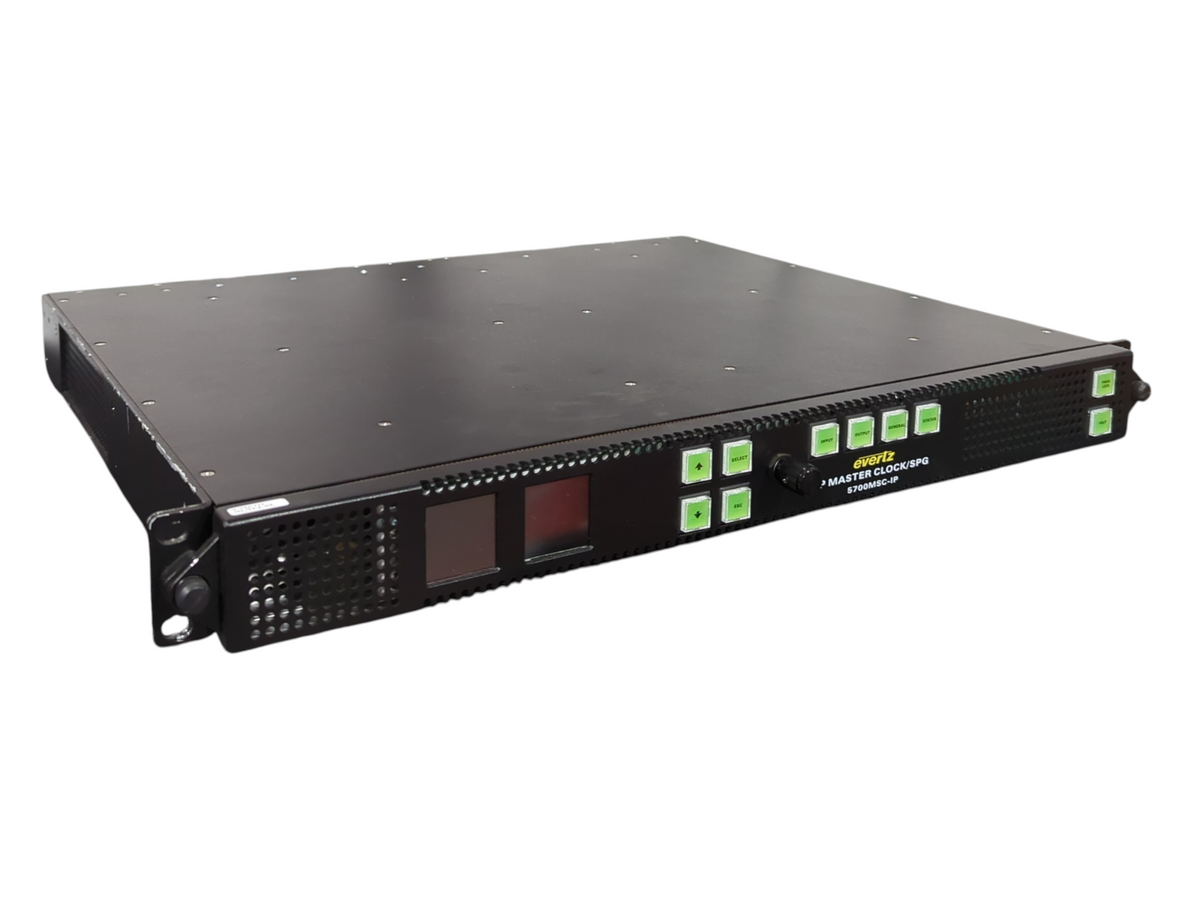 Evertz 5700MSC-IP Grand Master Clock and Video Reference Clock System