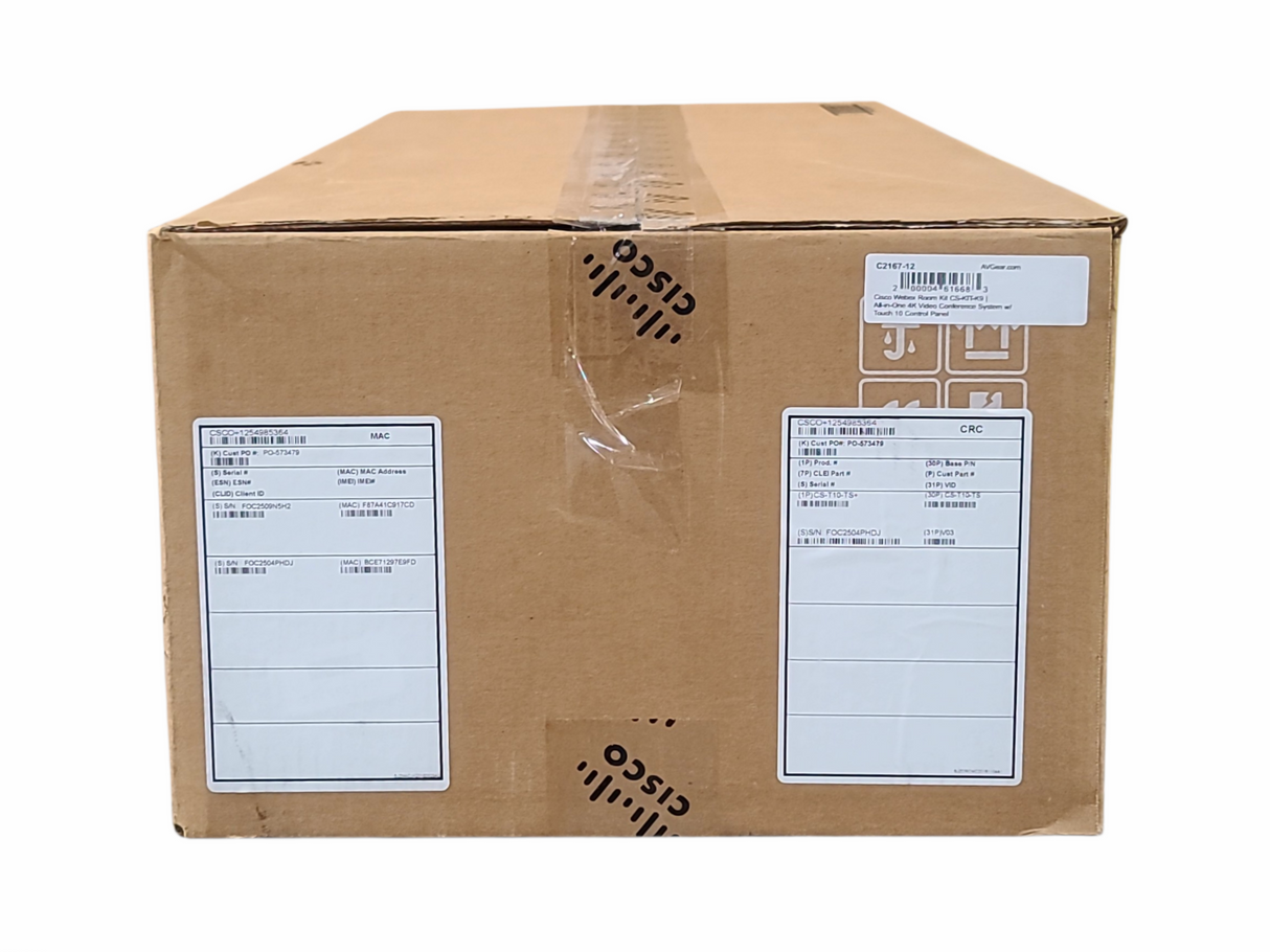Cisco Webex Room Kit CS-KIT-K9 | All-in-One 4K Video Conference System w/ Touch 10 Control Panel