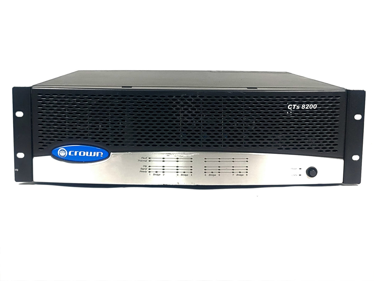Crown Audio CTs 8200 8-Channel Power Amplifier (FOR PARTS)