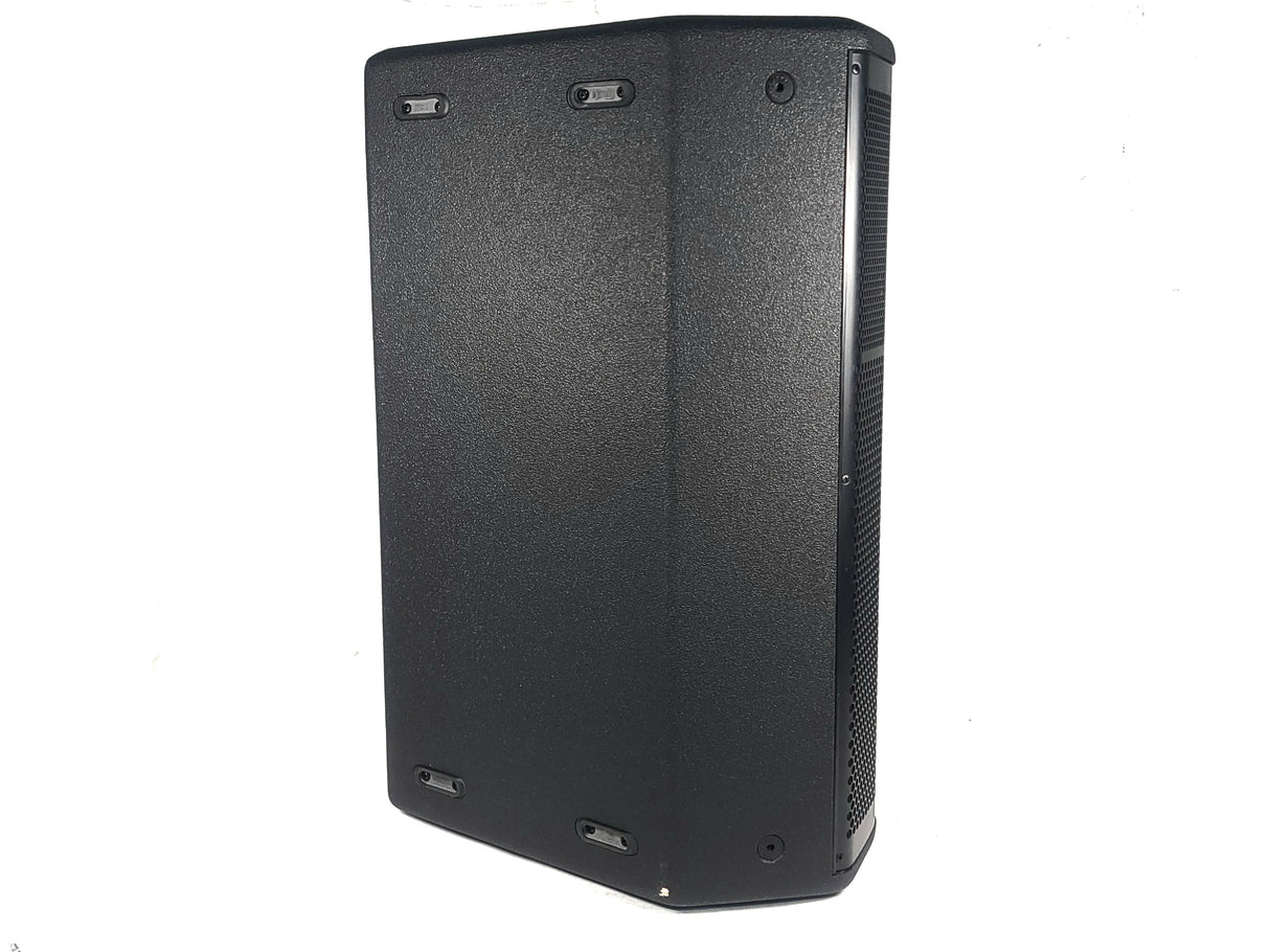 (2) JBL PRX615M 15-inch Two-Way Self-Powered Speakers in Wheeled Road Case
