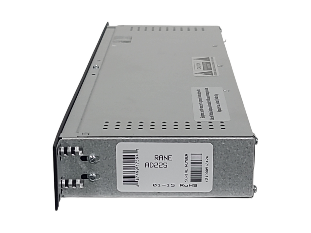 Rane AD22S 2-Channel Dual I/O Audio Delay Unit