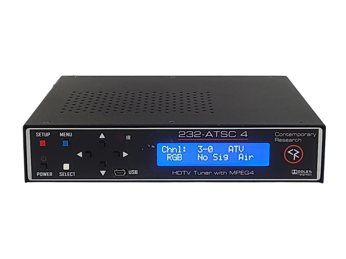 Contemporary Research 232-ATSC 4 HDTV Turner w/ MPEG4 & Remote