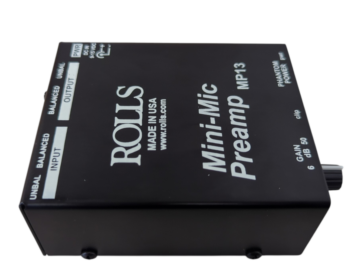 Rolls MP13 Mini-Microphone PreAmplifier w/ PSU in Original Box