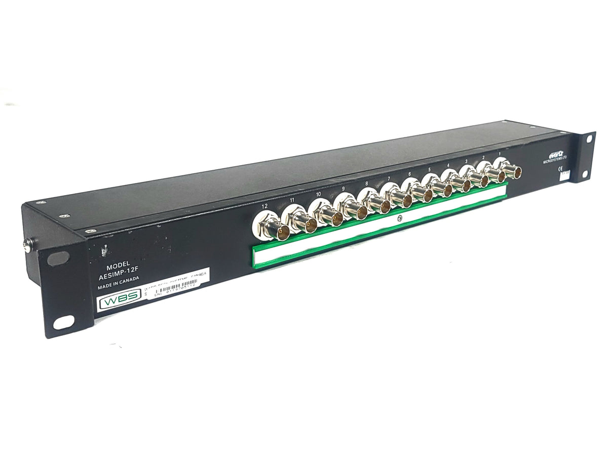 Evertz AESIMP-12F - 12CH XLRF to BNC AES Impedance Matching Panel