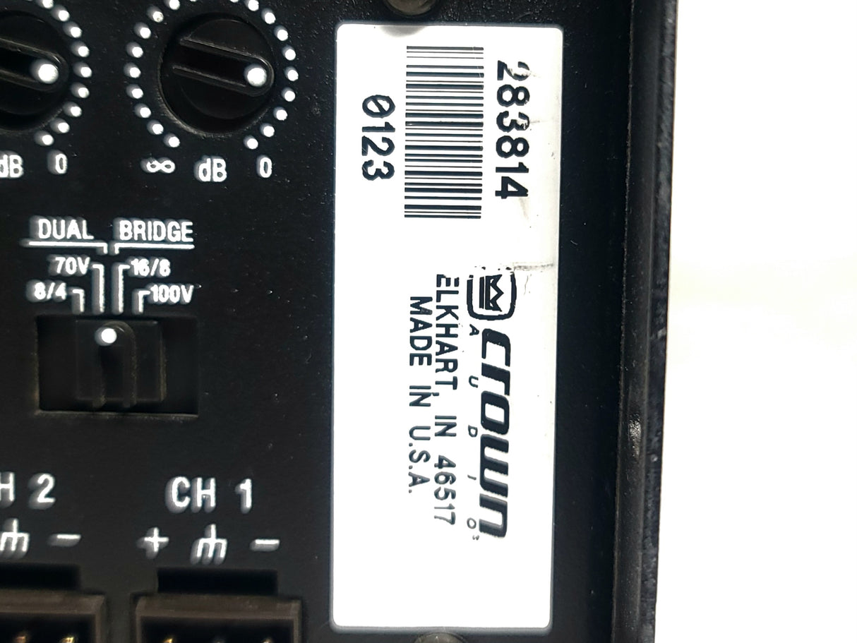 Crown Audio CTs 8200 8-Channel Power Amplifier (FOR PARTS)