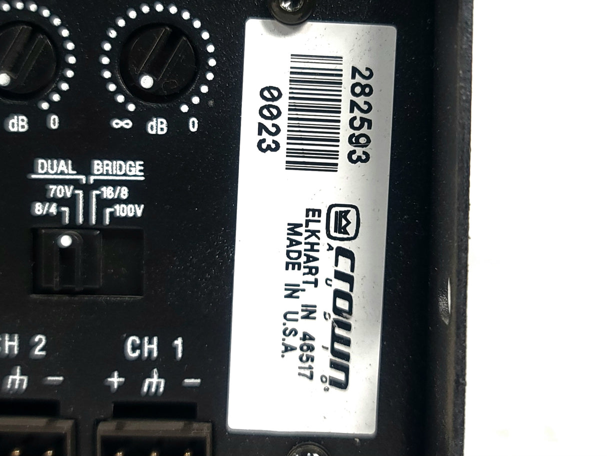 Crown Audio CTs 8200 8-Channel Power Amplifier (FOR PARTS)