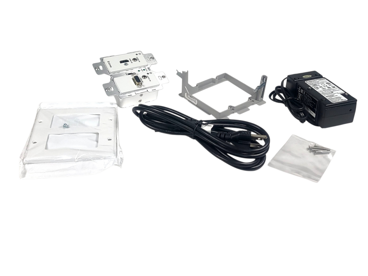 Extron DTP T UWP 4K332D Wallplate w/ PSU Cable (In Original Box)