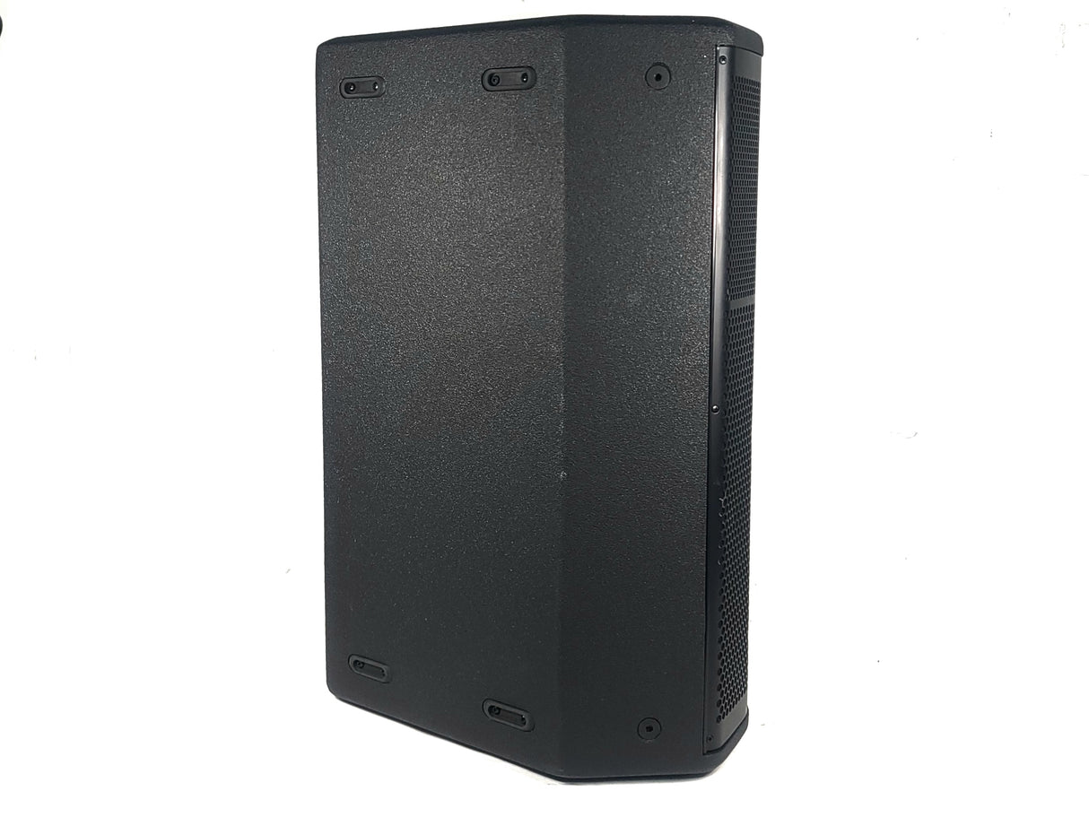 (2) JBL PRX615M 15-inch Two-Way Self-Powered Speakers in Wheeled Road Case