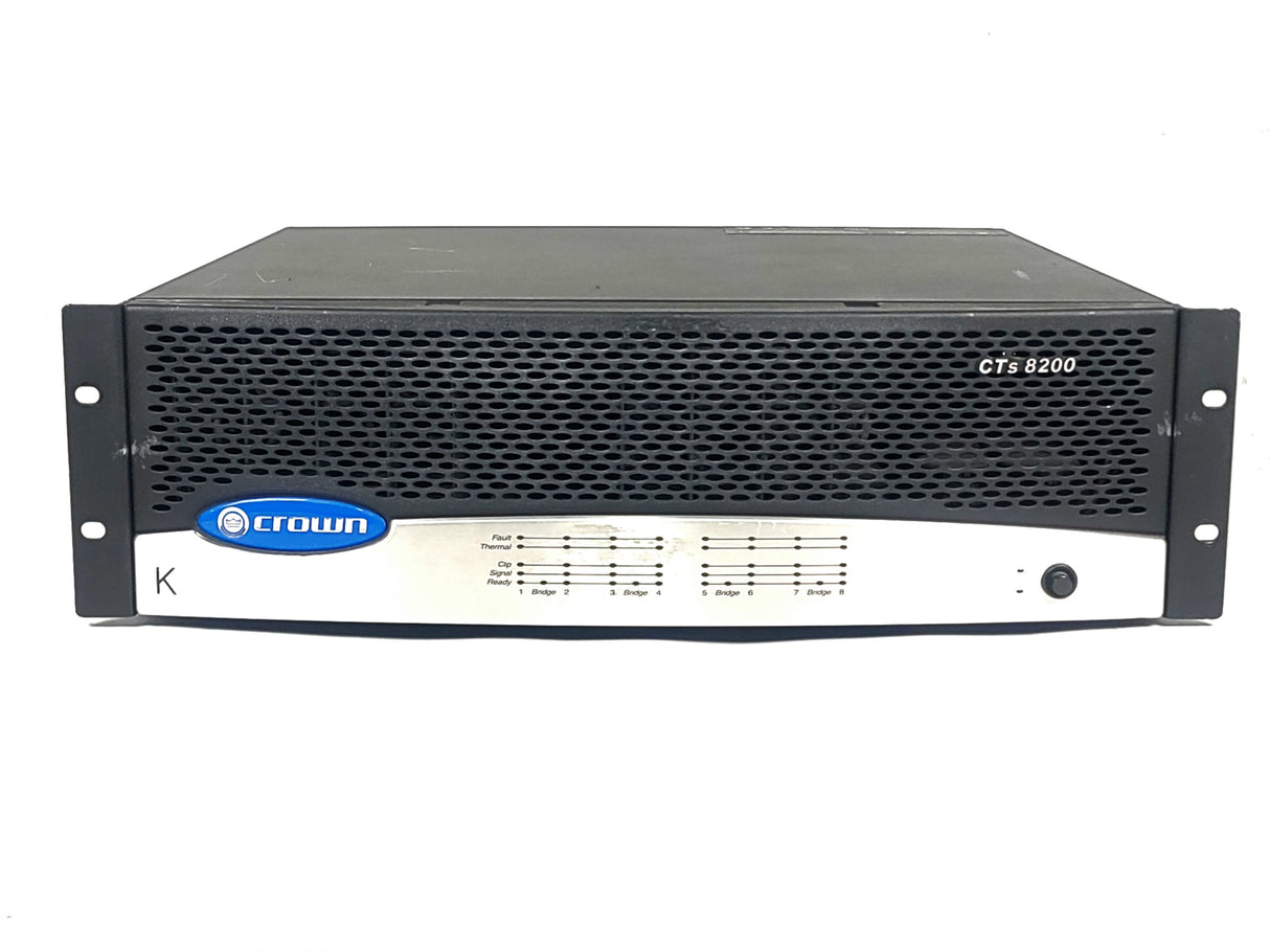 Crown Audio CTs 8200 8-Channel Power Amplifier (FOR PARTS)