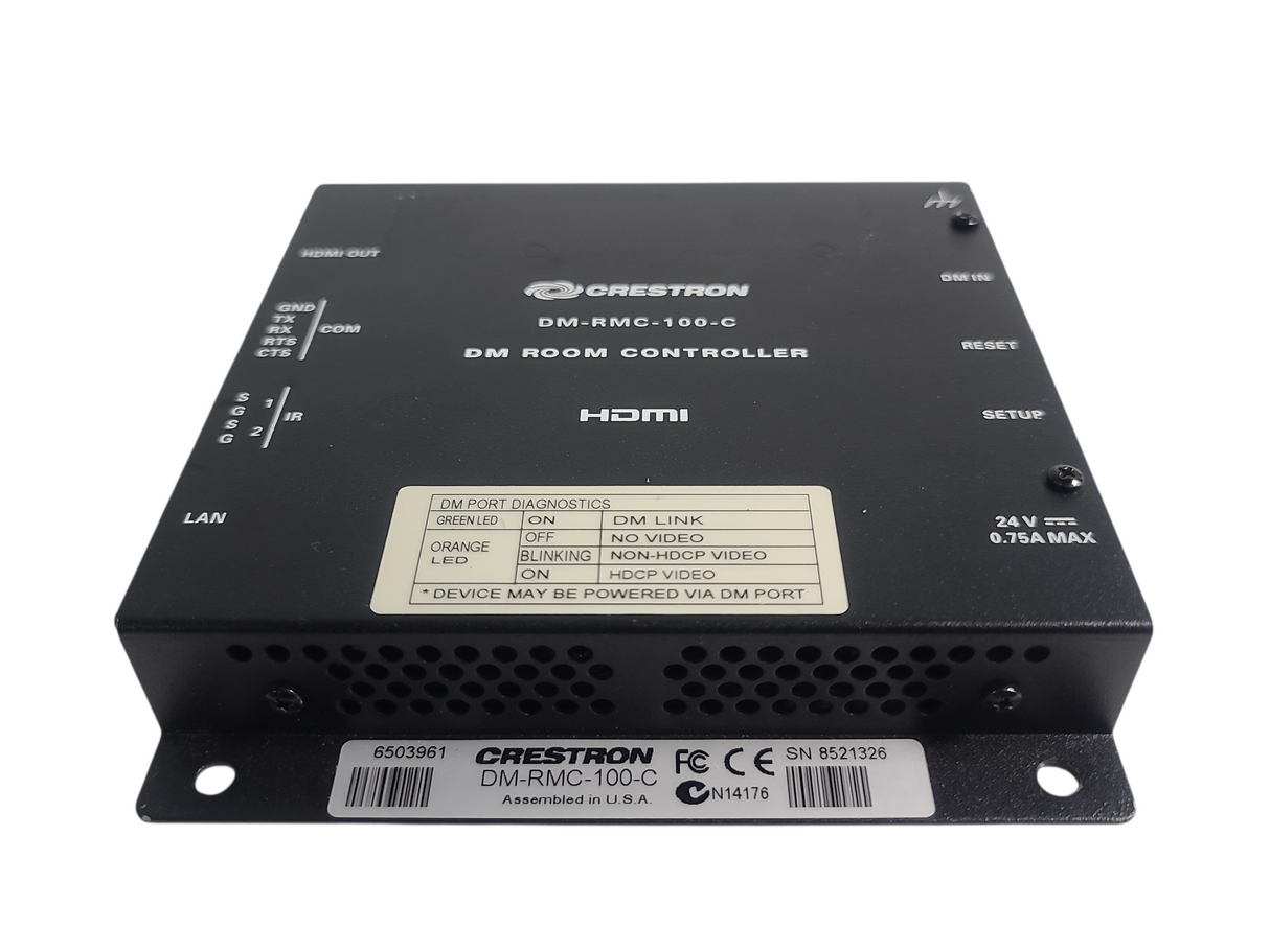 Crestron DM-RMC-100-C DM Room Controller & DigitalMedia 8G+ Receiver