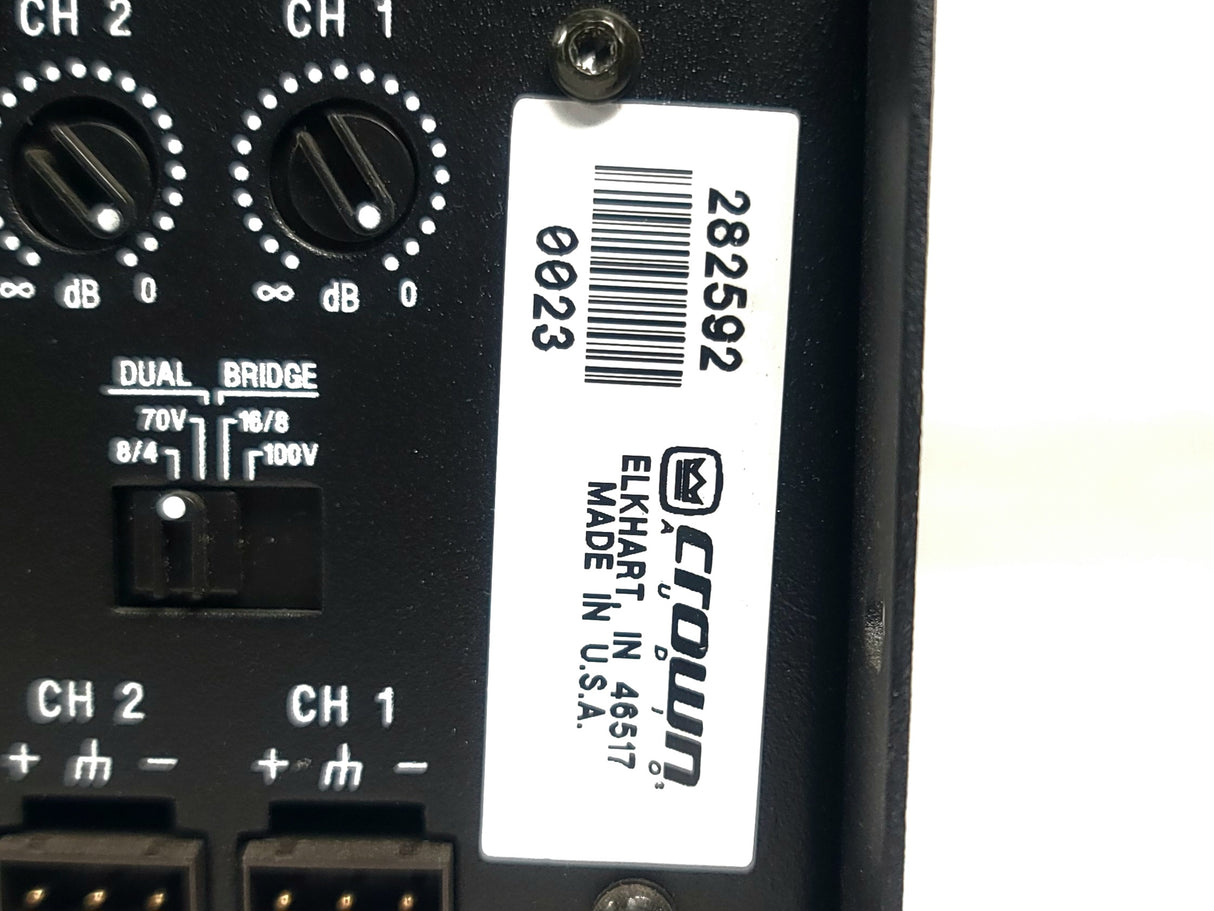 Crown Audio CTs 8200 8-Channel Power Amplifier (FOR PARTS)