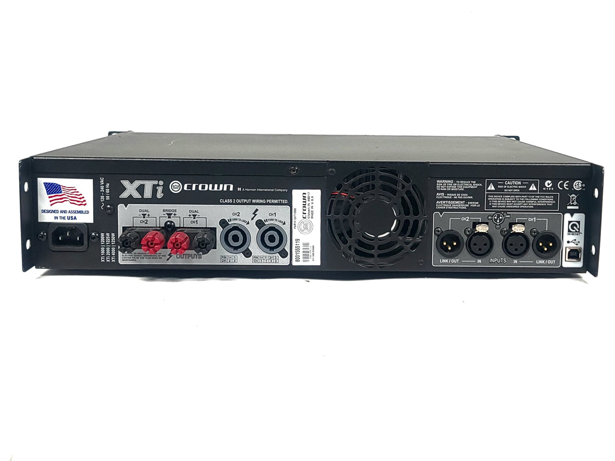Crown Audio XTi 1000 2-Channel Power Amplifier (POWER ISSUES)