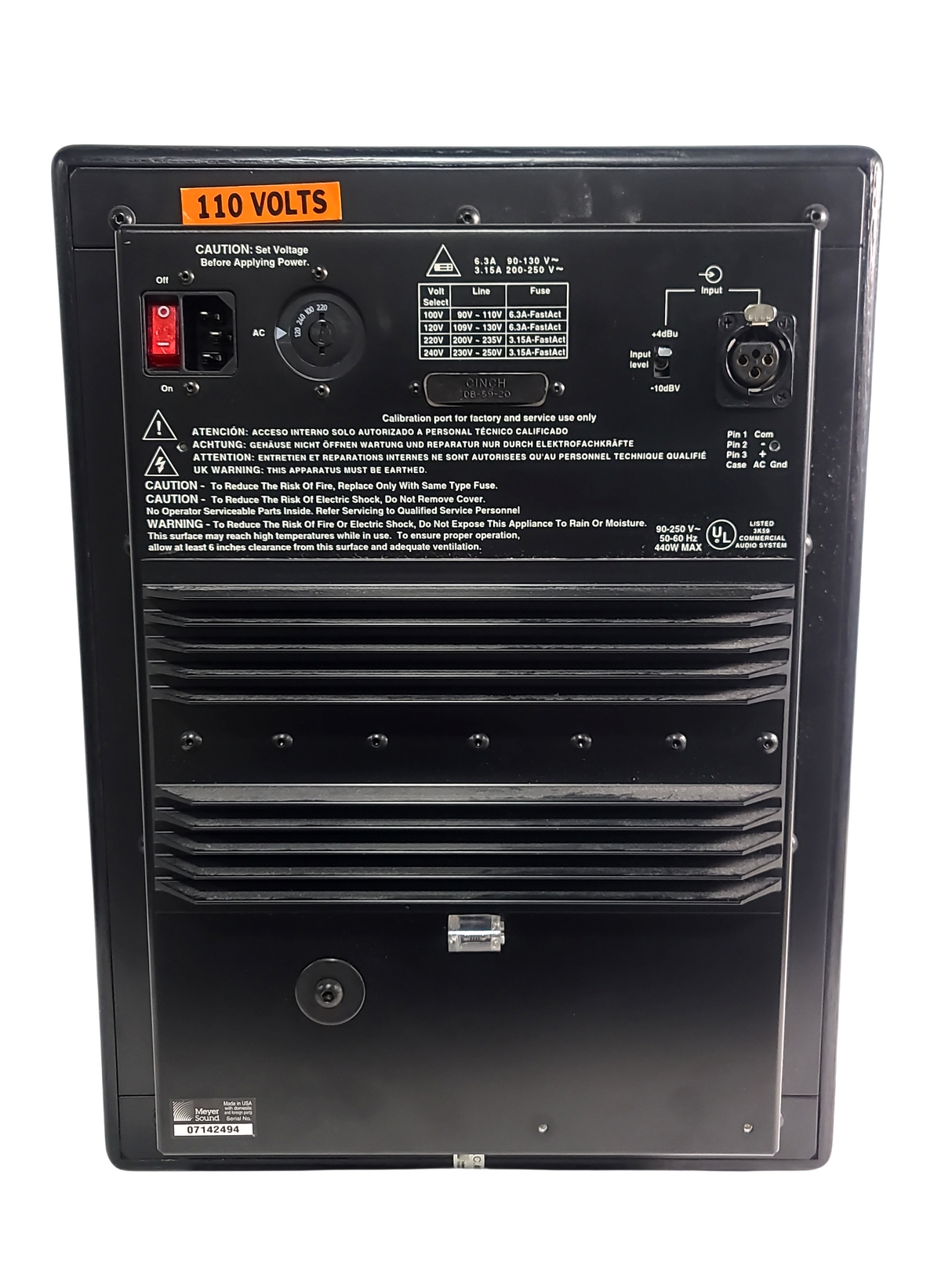 Meyer Sound HD-1 High Definition Audio Monitor (Needs Repair)