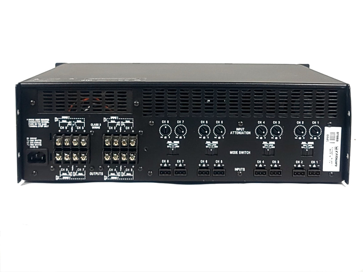 Crown Audio CTs 8200 8-Channel Power Amplifier (FOR PARTS)