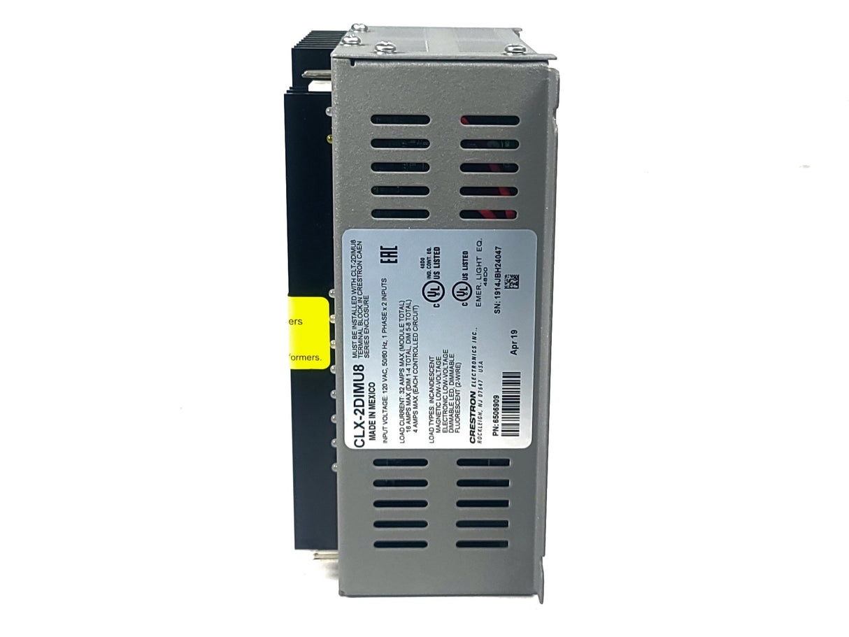 Crestron CLX-2DIMU8 8-Channel Universal Dimmer Module, 2 Feeds, 120V in Original Box