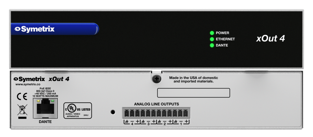 Symetrix SymNet xOut 4 Analog Audio Expander