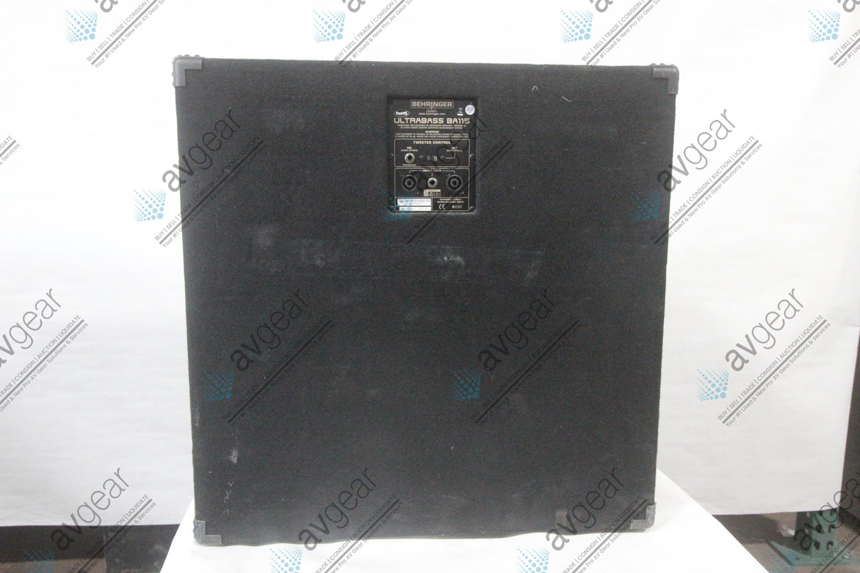 Behringer Ultrabass BA115 600 Watt 1x15 Bass Cabinet