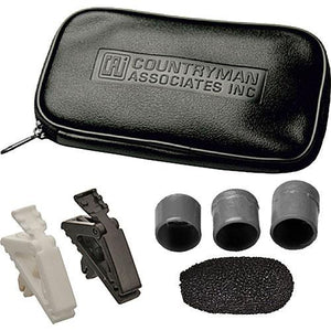 Countryman B6P4FF05B B6 Omnidirectional Lavalier Mic, Standard Sens, with Hardwired 3-Pin XLR Connector (Black)