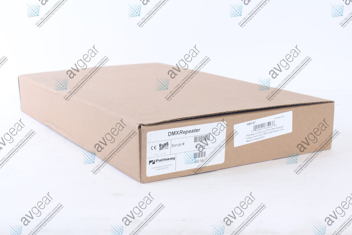 Pathway Connectivity 9016 DMX Repeater 8 Way Front 5-pin DMX Fully Isolated in Original Box