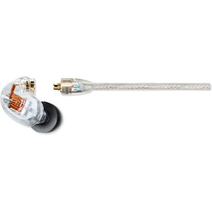 Shure SE425 Isolating In-Ear Stereo Headphones with Dual High-Definition MicroDrivers, 3.5mm Plug with 1/4" Adapter, Clear