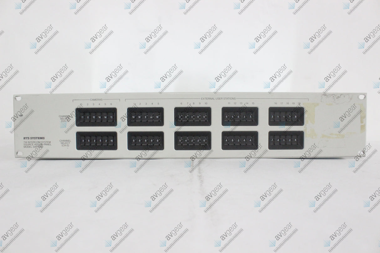 RTS Telex SAP1626 Source Assignment Panel