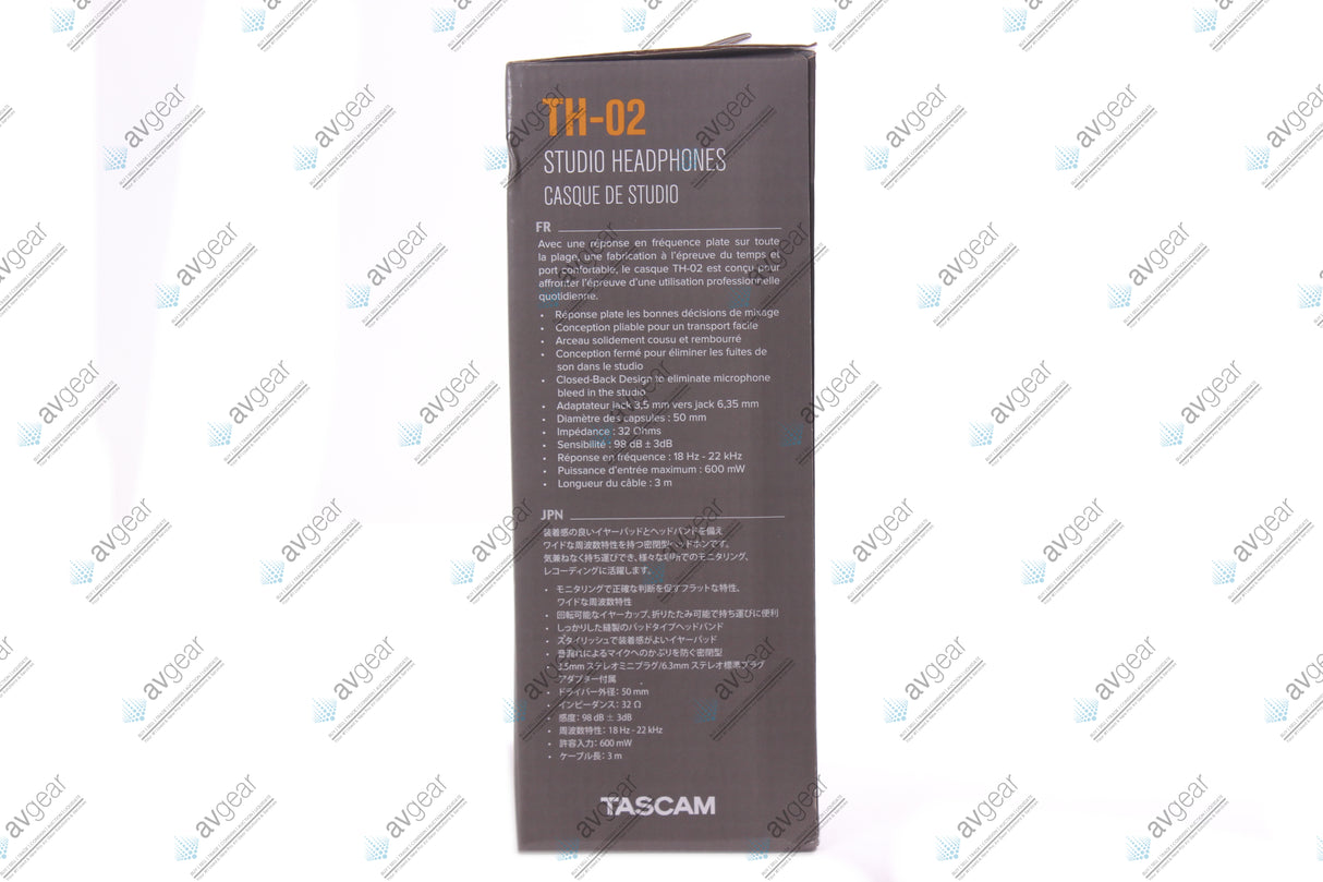 Tascam TH-02 Studio Headphones (NEW)